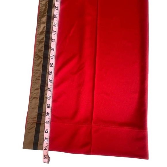 Moncler NWT Red Jersey Sport High Waisted Wide Leg Striped Track Pants Trousers - Picture 11 of 11